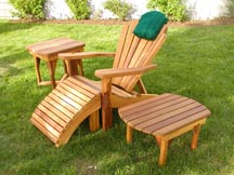 Coffee Table with Baldwin Chair and Ottoman