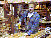 Alex Baldwin assembling coffee tables